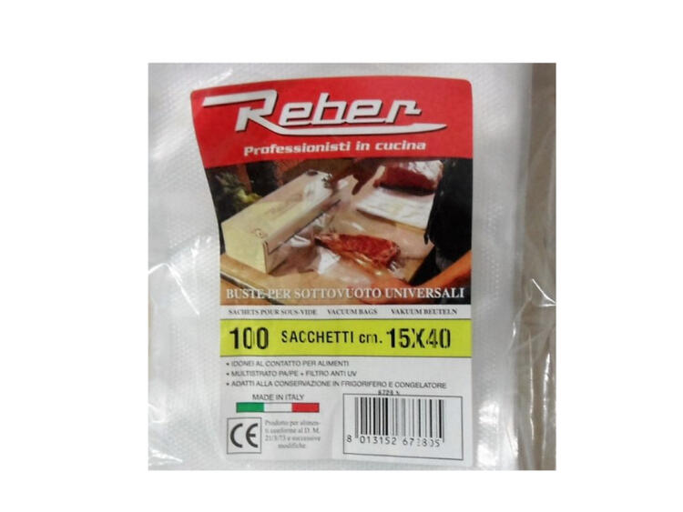 BUSTA 100 SACCHETTI REBER 15 x 40 REBER S.R.L.